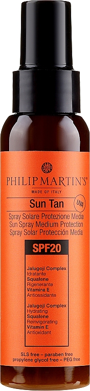 Przeciwsłoneczny krem do ciała w sprayu - Philip Martin's Sun Tan SPF 20  — Zdjęcie N2