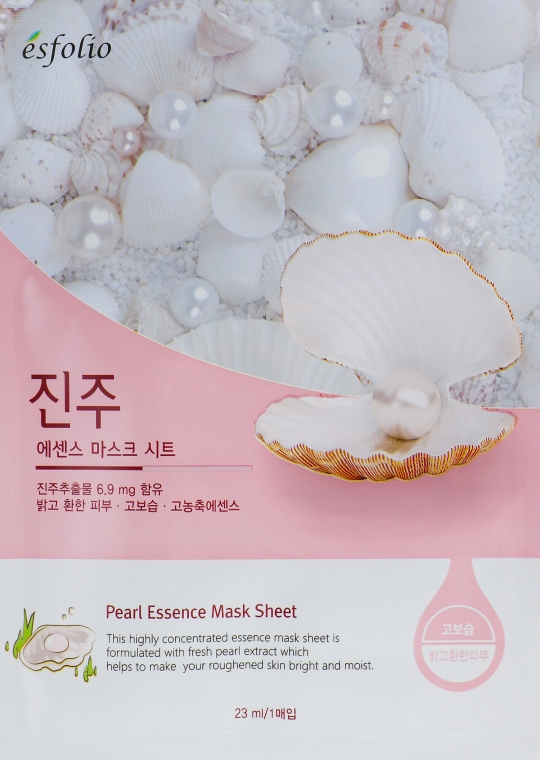 Maska w płachcie do twarzy z ekstraktem z pereł - Esfolio Pearl Essence Mask Sheet