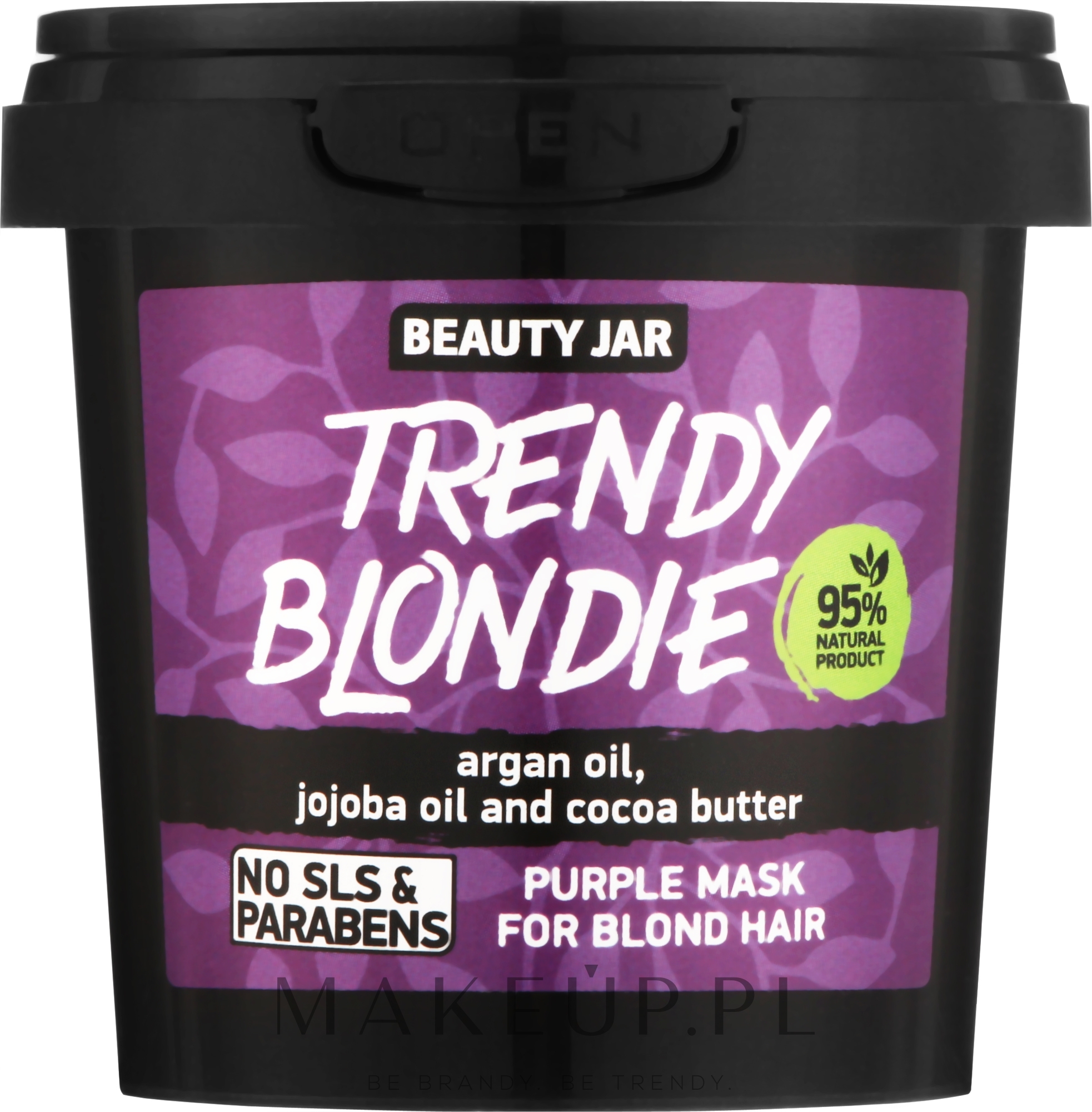 Fioletowa maska do włosów blond - Beauty Jar Trendy Blondie For Blond Hair Purple Mask — Zdjęcie 150 ml