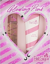 Pink Sugar Glowing Pink - Zestaw (edt/100ml + sb/lot/250ml) — Zdjęcie N1