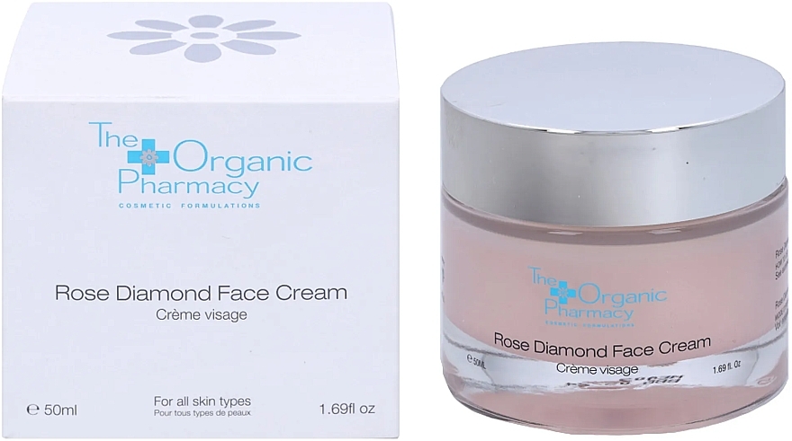 Matujący krem na dzień do twarzy - The Organic Pharmacy Rose Diamond Face Cream — Zdjęcie N1