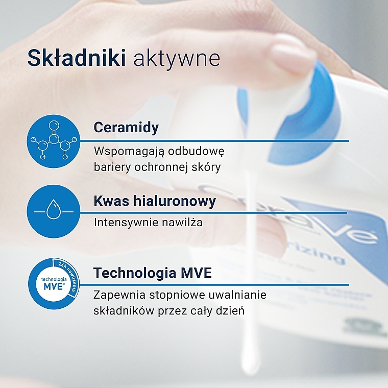 CeraVe Moisturising Lotion - Nawilżająca emulsja do suchej i bardzo suchej skóry twarzy i ciała  — Zdjęcie N7