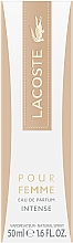 Lacoste Pour Femme Intense - Woda perfumowana — Zdjęcie N3