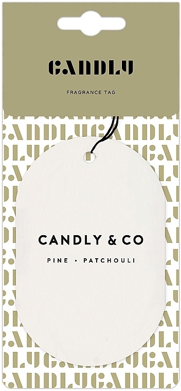 Zawieszka zapachowa - Candly & Co No.4 Pinia & Paczuli Fragrance Tag — Zdjęcie N1