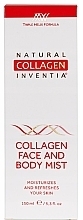 Mgiełka kolagenowa do twarzy i ciała - Natural Collagen Inventia Face And Body Mist — Zdjęcie N2