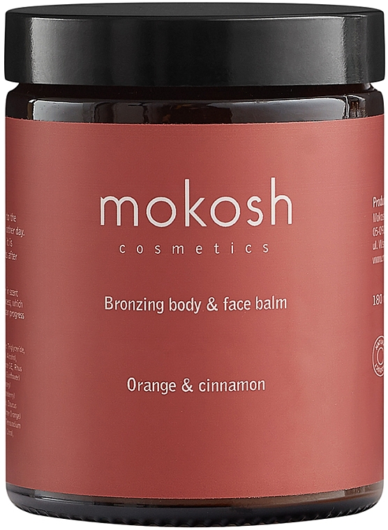 Brązujący balsam do ciała i twarzy Pomarańcza z cynamonem - Mokosh Cosmetics