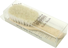 Szczotka dla niemowląt z kozim włosiem - Hydrea London Extra Soft Baby Brush With Soft Goats Hair Bristles — Zdjęcie N2