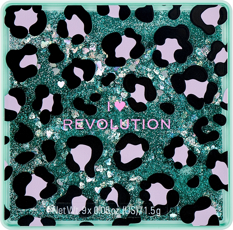 Paleta cieni do powiek - I Heart Revolution Leopard Glitter Palette — Zdjęcie N2