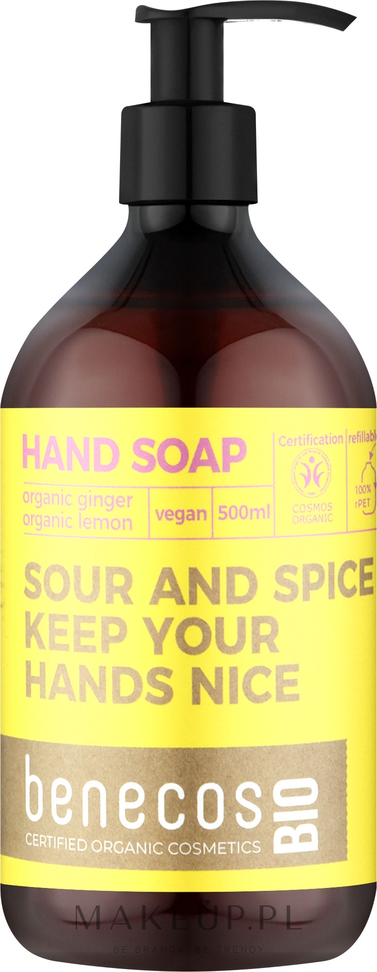 Mydło do rąk - Benecos Hand Soap Organic Ginger and Lemon — Zdjęcie 500 ml