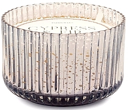 Świeca zapachowa w szkle, srebrna - Paddywax Cypress & Fir Large 3 Wick Mercury Glass Candle Silver — Zdjęcie N1