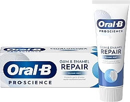 Pasta do zębów - Oral-B Pro-Science Gum & Enamel Repair Classic Mint — Zdjęcie N1