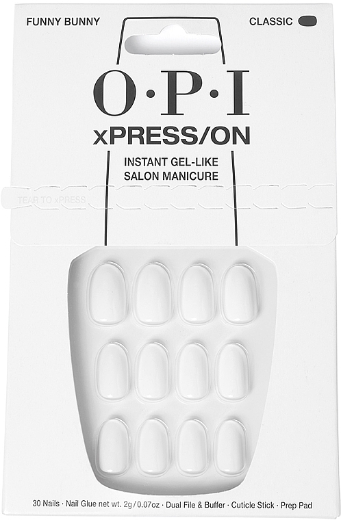 Zestaw sztucznych paznokci - OPI Xpress/On Funny Bunny — Zdjęcie N1