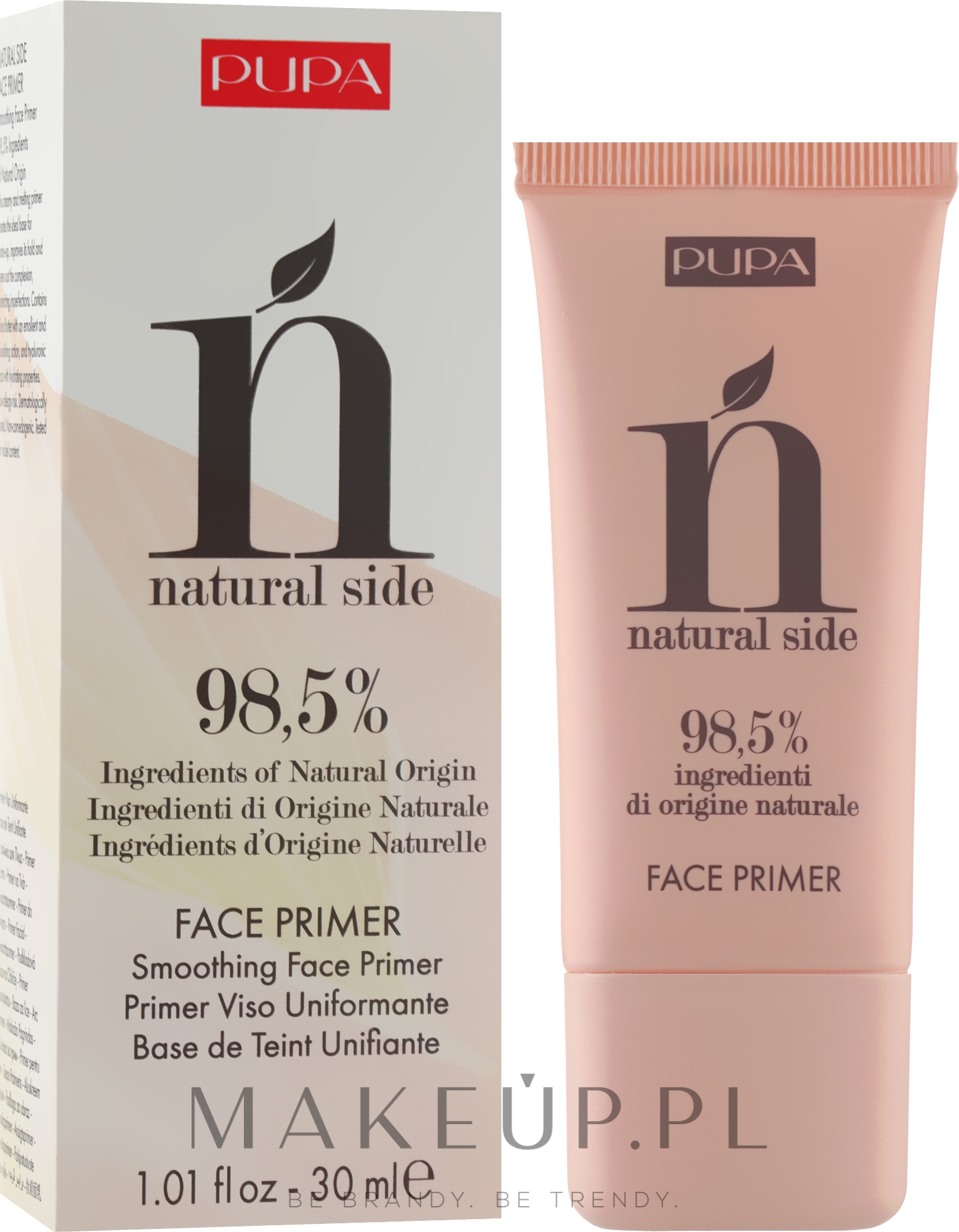 Wygładzająca baza pod makijaż - Pupa Natural Side Face Primer — Zdjęcie 30 ml