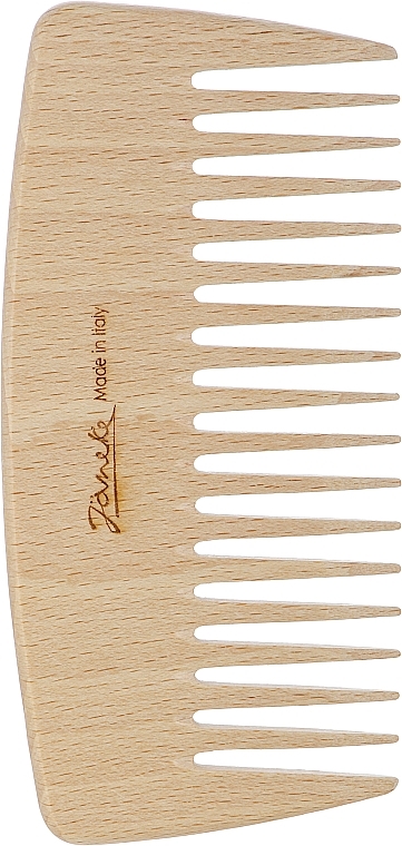 Grzebień do włosów LG362N, 13,8 x 6,5 cm, drewno bukowe - Janeke Beech Wide-Teeth Styling Comb — Zdjęcie N1