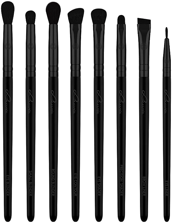 Zestaw pędzli do makijażu, 12 szt. - Luvia Cosmetics Prime Vegan Pro Black Edition Brush Set — Zdjęcie N3