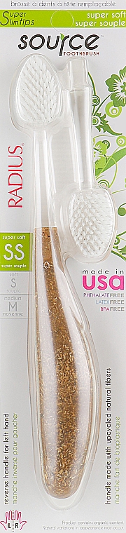 Szczoteczka do zębów super miękka, konopie - Radius Source Toothbrush Hemp — Zdjęcie N1