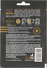 Maska na tkaninie ze złotem koloidalnym i kwasem hialuronowym - Beauty Derm Gold Active Facial Sheet Mask — Zdjęcie N2