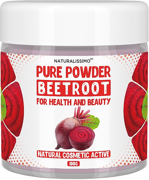 Naturalny puder z buraków - Naturalissimo Powder Beet — Zdjęcie N1