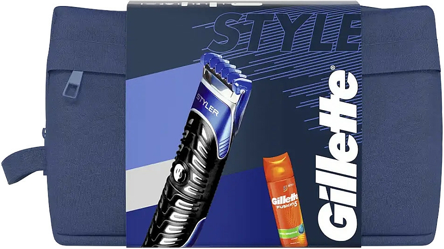 Zestaw - Gillette Fusion ProGlide Styler (styler + shave/gel/200ml) — Zdjęcie N1