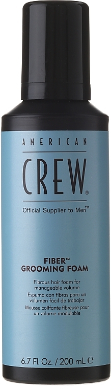 PRZECENA! Pianka do stylizacji włosów zwiększająca ich objętość - American Crew Fiber Grooming Foam * — Zdjęcie N1