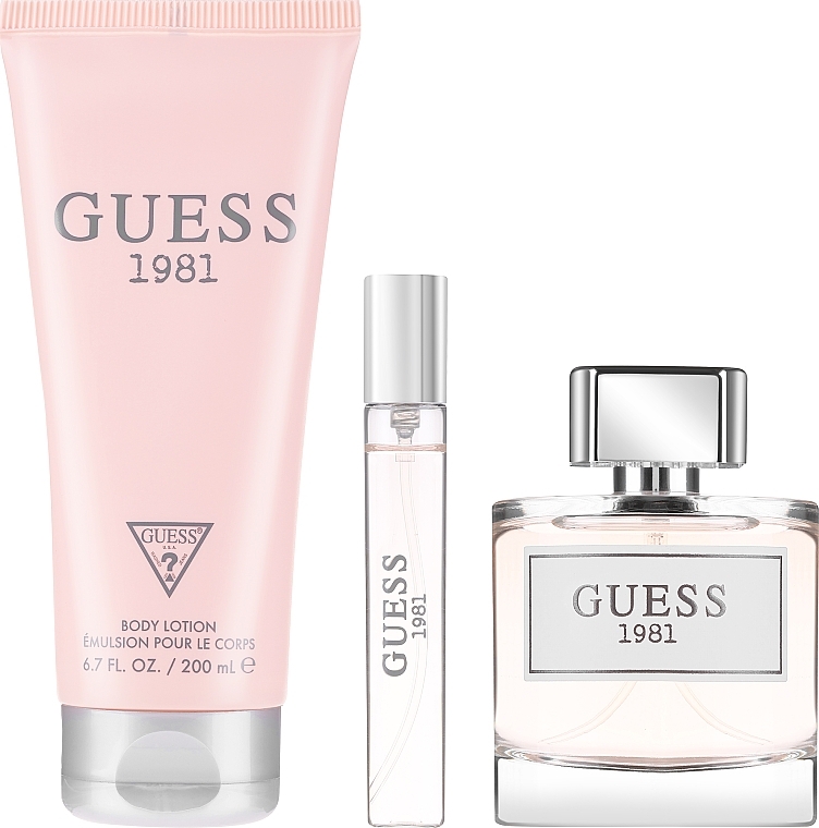 Guess Guess 1981 - Zestaw (edt/100 ml + b/lot/200 ml + edt/15 ml) — Zdjęcie N2