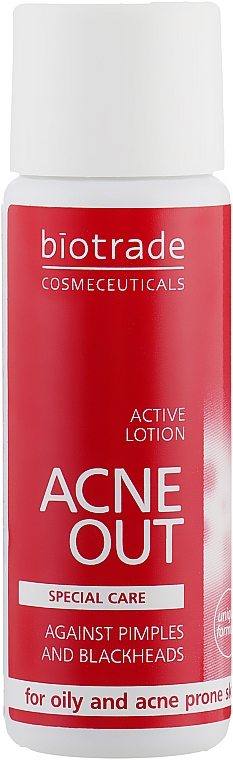 Miejscowo aktywny balsam antybakteryjny do skóry tłustej i problematycznej - Biotrade Acne Out Active Lotion (mini) — Zdjęcie N3