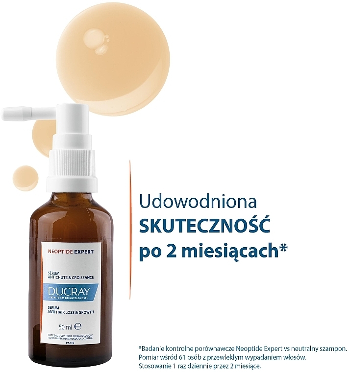 Serum o podwójnym działaniu przeciw wypadaniu i na porost włosów - Ducray Neoptide Expert Serum Anti-Hair Loss & Growth — Zdjęcie N3