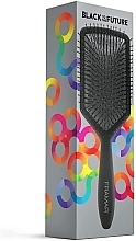 Szczotka do rozczesywania włosów,, czarna - Framar Paddle Detangling Brush Black To The Future — Zdjęcie N3