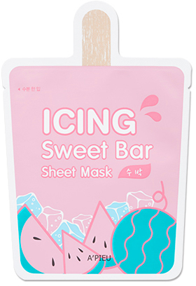 Maska na tkaninie do twarzy Lód arbuzowy - A'pieu Icing Sweet Bar Sheet Mask — Zdjęcie N1