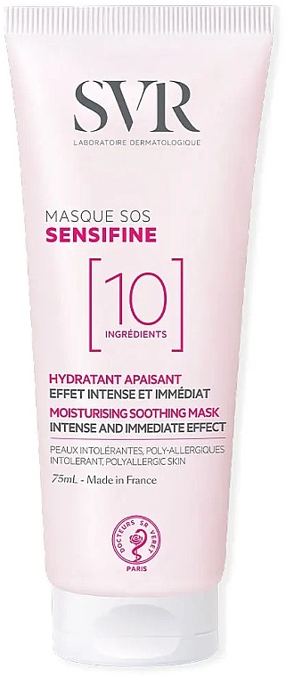 Nawilżająca i łagodząca maska do twarzy - SVR Sensifine Masque SOS Moisturising Soothing Mask — Zdjęcie N1