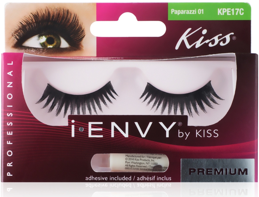 Sztuczne rzęsy na pasku - Kiss IEnvy Eyelashes Paparazzi 01 — Zdjęcie N1