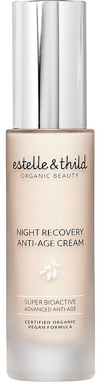 Przeciwstarzeniowy krem na noc - Estelle & Thild Super Bioactive Night Recovery Anti Age Cream — Zdjęcie N1