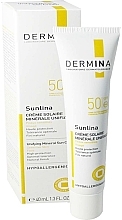 Kup Krem do opalania twarzy z SPF50+ - Dermina Sunlina Unifying Mineral Sun Cream SPF50+