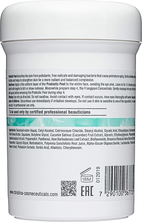 Probiotyczny peeling do twarzy, krok 3 - Christina Unstress Step 3 Probiotic Peel  — Zdjęcie N2