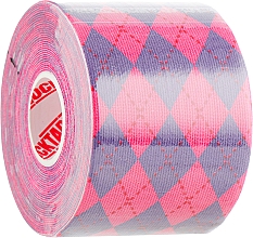 Taśma kinesio, Pink Argyle - RockTape Design — Zdjęcie N2