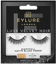 Sztuczne rzęsy - Eylure False Eyelashes Luxe Velvet Noir Matte Black Fibres Nightfall — Zdjęcie N1