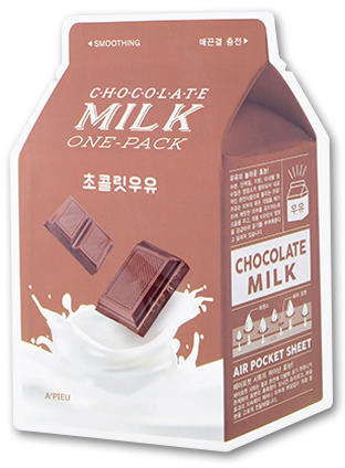 Wygładzająca maska na tkaninie do twarzy Czekoladowe mleko - A'pieu Chocolate Milk One-Pack