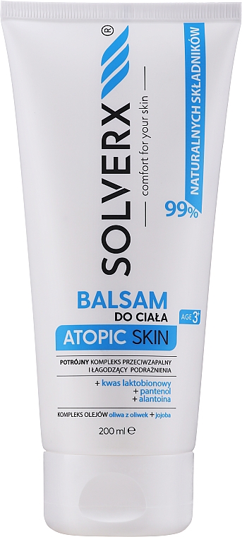 Balsam do ciała do skóry atopowej - Solverx Atopic Skin Body Balm — Zdjęcie N1