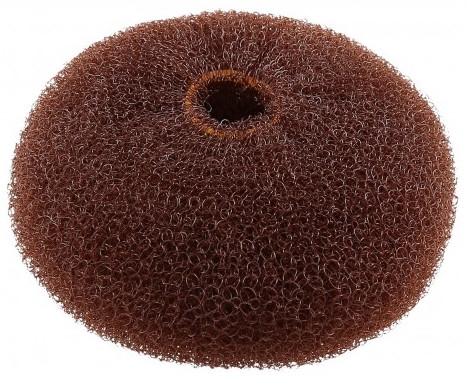 Wypełniacz do koka, okrągły, brązowy, 110 mm - Lussoni Hair Bun Ring Brown — Zdjęcie N1