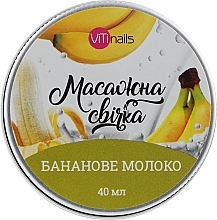 Świeca do masażu Mleko bananowe - ViTinails — Zdjęcie N1