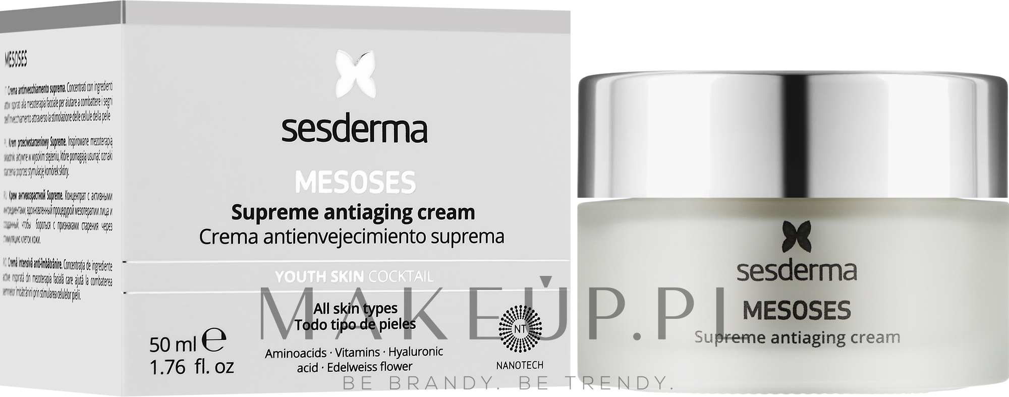 Przeciwstarzeniowy krem do twarzy - SesDerma Laboratories Mesoses Supreme Antiaging Cream — Zdjęcie 50 ml