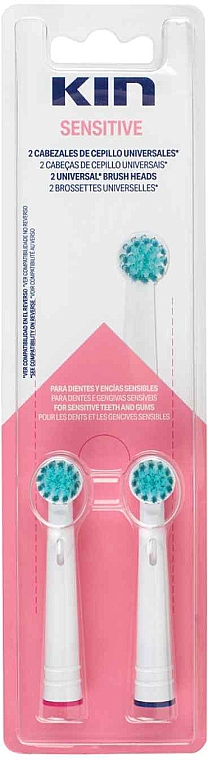 Dysze do elektrycznych szczoteczek do zębów - Kin Sensitive Electric Toothbrush Replacement — Zdjęcie N1