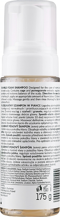 Delikatny szampon w piance do normalnej i przetłuszczającej się skóry głowy Szałwia i granat - Sessio Green Therapy Mild Foam Shampoo — Zdjęcie N2