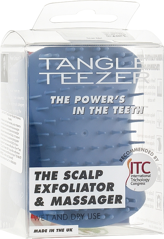 Złuszczająca szczotka do skóry głowy - Tangle Teezer The Scalp Exfoliator & Massager Coastal Blue — Zdjęcie N4