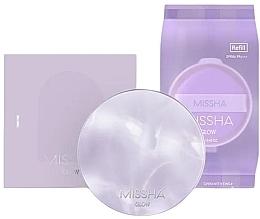 Cushion do twarzy + wymienna jednostka - Missha Glow Layering Fit Cushion SPF50+/PA++++ — Zdjęcie N1