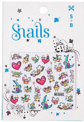 Naklejki na paznokcie - Snails 3D Nail Stickers — Zdjęcie N1