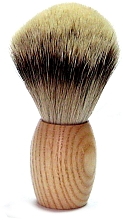 Pędzel do golenia, drewniany uchwyt - Golddachs Shaving Brush Tip Badger Rubber Wood — Zdjęcie N1