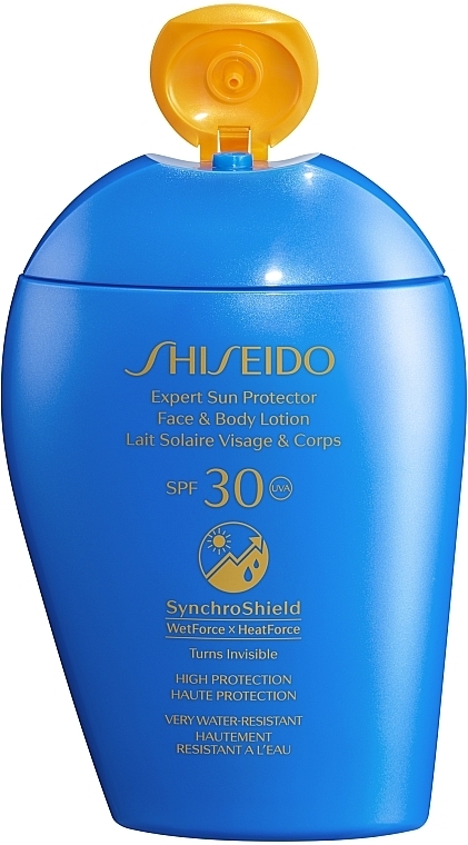 PRZECENA! Krem nawilżający do twarzy i ciała z ochrona przeciwsłoneczną SPF 30 - Shiseido Sun Expert Protection Face and Body Lotion SPF30 * — Zdjęcie N2