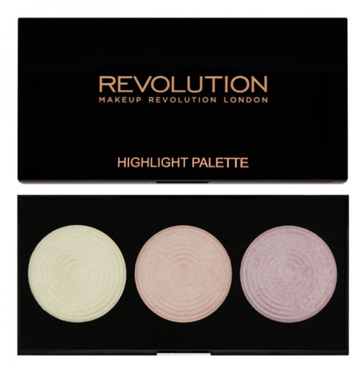 Paleta pudrów rozświetlających - Makeup Revolution Highlight Palette