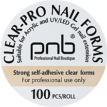 Formy do paznokci, przezroczyste - PNB Clear-Pro — Zdjęcie N1